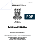 Curso Intensivo Pré-Vestibular UFPB 2012