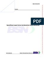 SNI 8135-2015 Spesifikasi Aspal Keras Berdasarkan Kelas Penetrasi