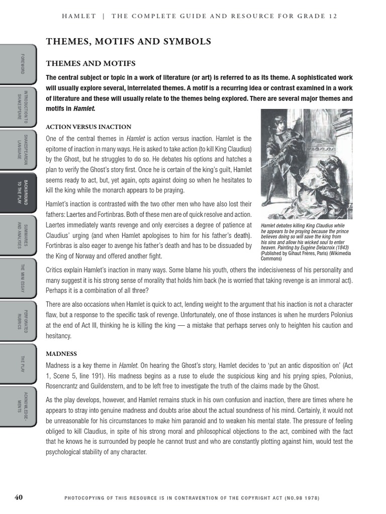 EE Hamlet Themes | Hamlet | Plays Based On European Myths And Legends | Free 30-day Trial | Scribd