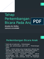 Tahap Perkembangan Bicara Pada Anak