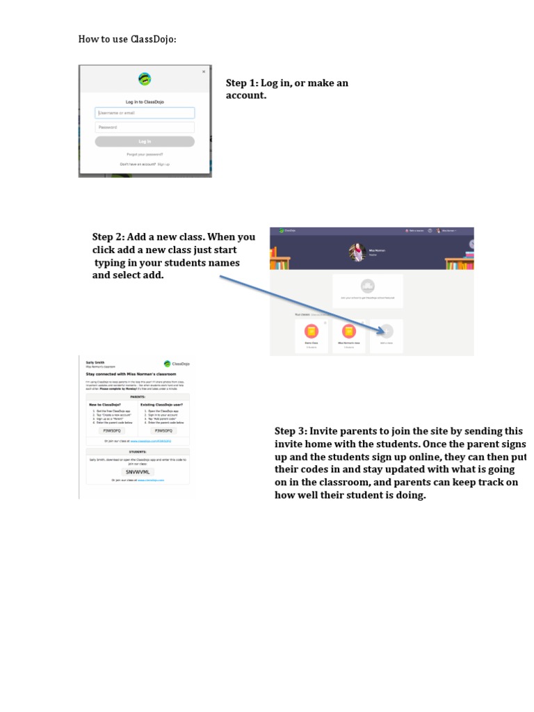 ClassDojo User Guide for Teachers | PDF | Social Science