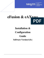 Installation Guide For EAXxess - Efusion 6.1.2
