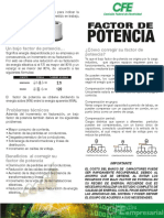 Factor de Potencia CFE