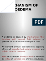 Mechanism of Edema