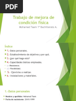 Trabajo de Mejora de Condición Física MAHAMED TAAM