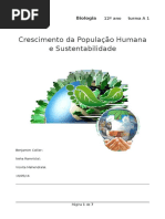 Crescimento Populacional e Sustentabilidade