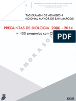 Preguntas Biologia Examen de Admision 2000-2014 