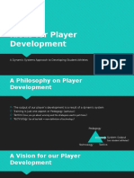 Player Development Philosophy Presentation
