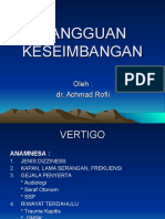 GANGGUAN KESEIMBANGAN