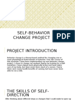 Self-Behavior Change Project: Denielle Saitta Georgia Southern University Dietetic Intern