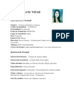 Curriculum Vitae Verónica Struve