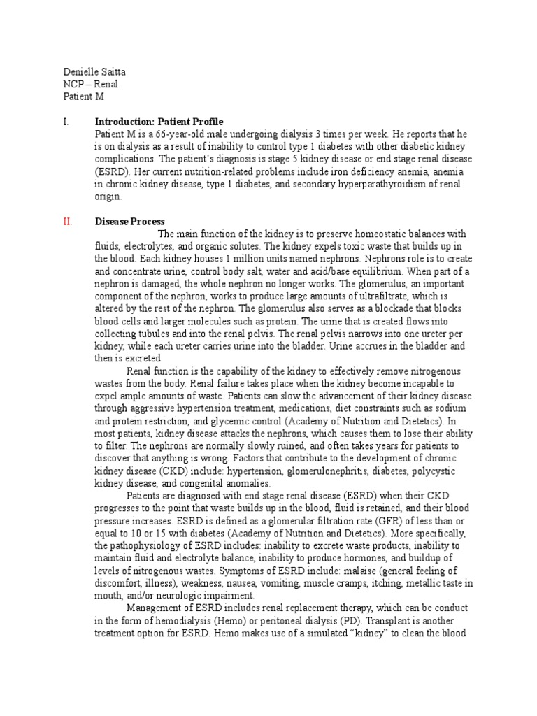Chronic kidney disease case study pdf image
