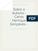 Sobre o Autismo - Carlos Henrique Gonçalves - 