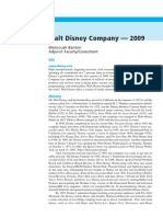 Case 1 - Walt Disney - 2009