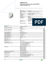 Schneider Electric RM35TF30 Datasheet