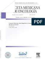 Gaceta Mexicana de Oncología 2015