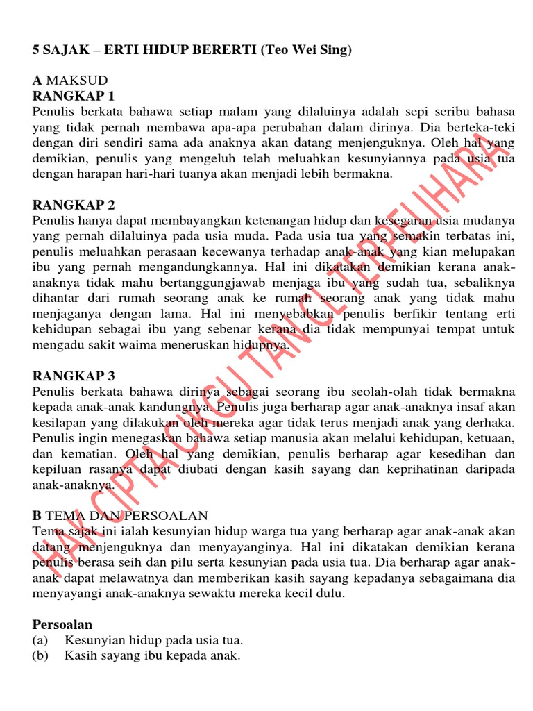 Erti Hidup Bererti Pdf