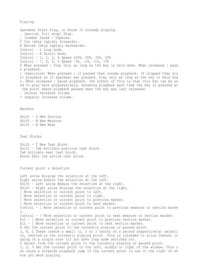 Transcribe Shortcut | Pdf | Text | Orthography