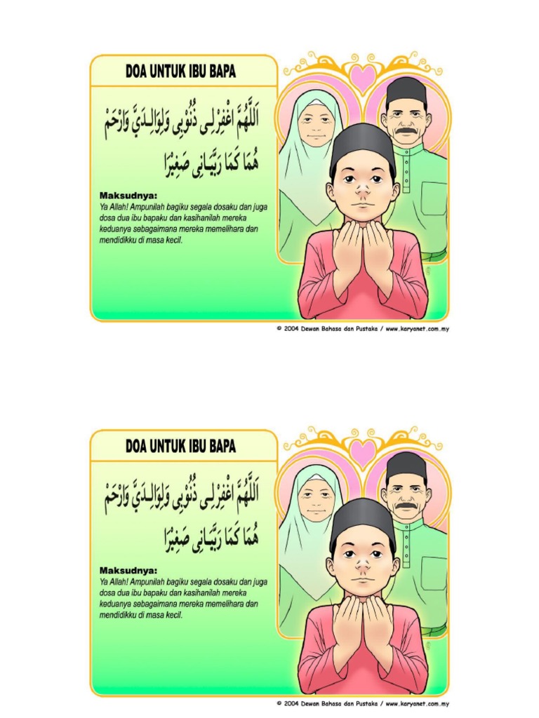 doa utk ibu bapa