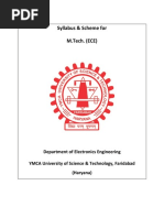 Syllabus & Scheme For M.Tech. (ECE)