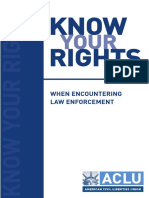 your rights when encountering law enforcement