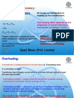 Transformer Efficiency:: All Losses Contribution in Heating Up The Transformers