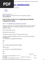 Step by Step Guide On Creating Physical Standby Using RMAN (ASM) - Oracle Database Administration PDF