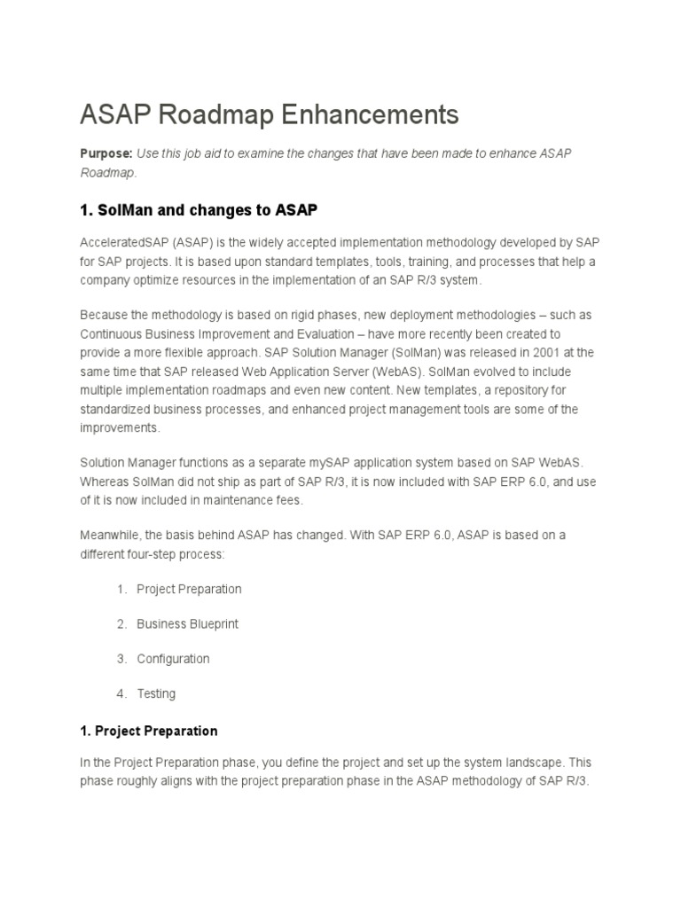 Dong - ASAPnew Roadmaps | PDF | Business Process | Enterprise Resource ...