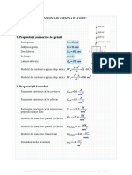 Dimensionare Grinda Planseu