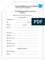 Certificate Program On Hospital Infection Control Application Form PDF