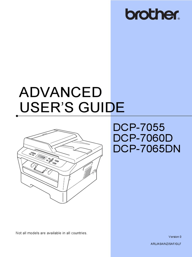 Brother Printer Manual | PDF | Image Scanner | Identity Document
