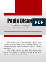 Panic Disorder: Aldilasani Firdhausahadi 2015 1040 1011 053