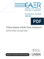 P. Kriesler and J. Halevi - Political Aspects of Buffer Stock Employment
