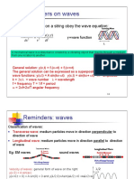 Reminders On Waves: Traveling Waves On A String Obey The Wave Equation