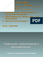 Traducción, Comunicación y Documentación