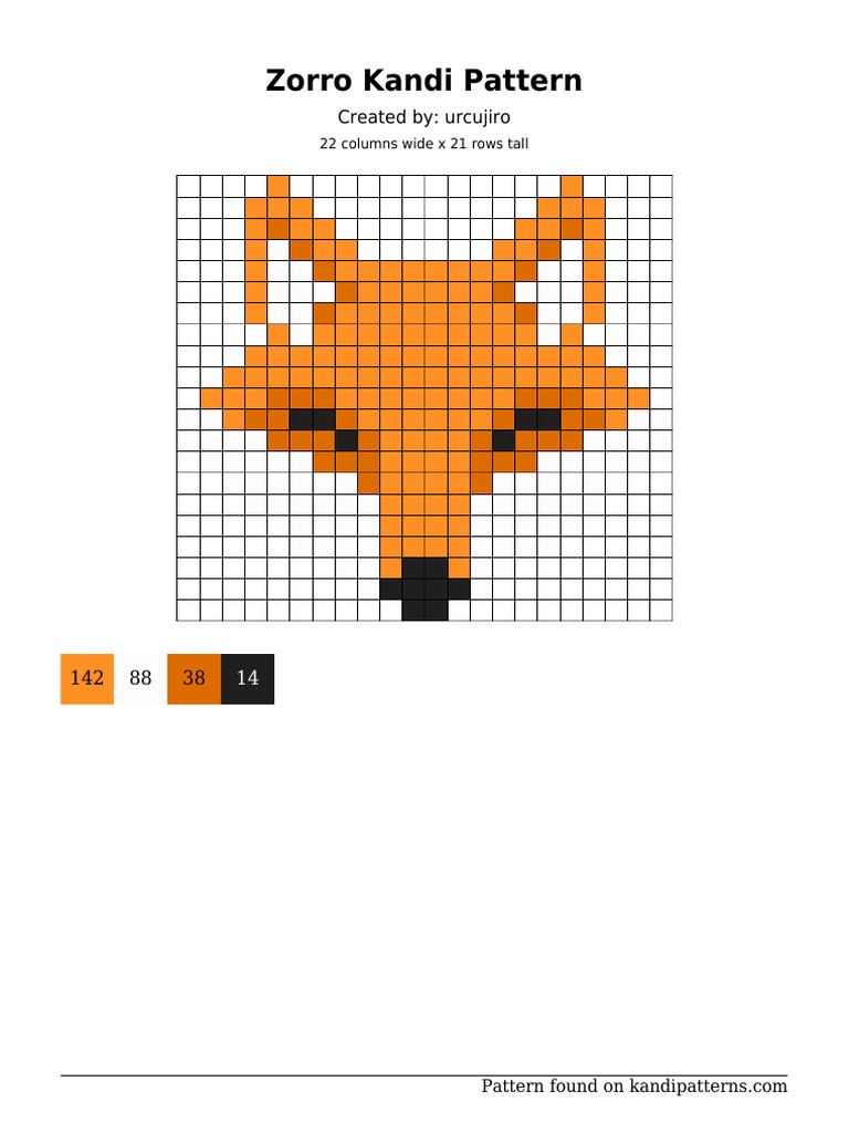 Zorro Kandi Pattern: Created By: Urcujiro | PDF