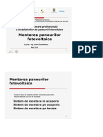 Montajul Panourilor Fotovoltaice Pe Acoperis