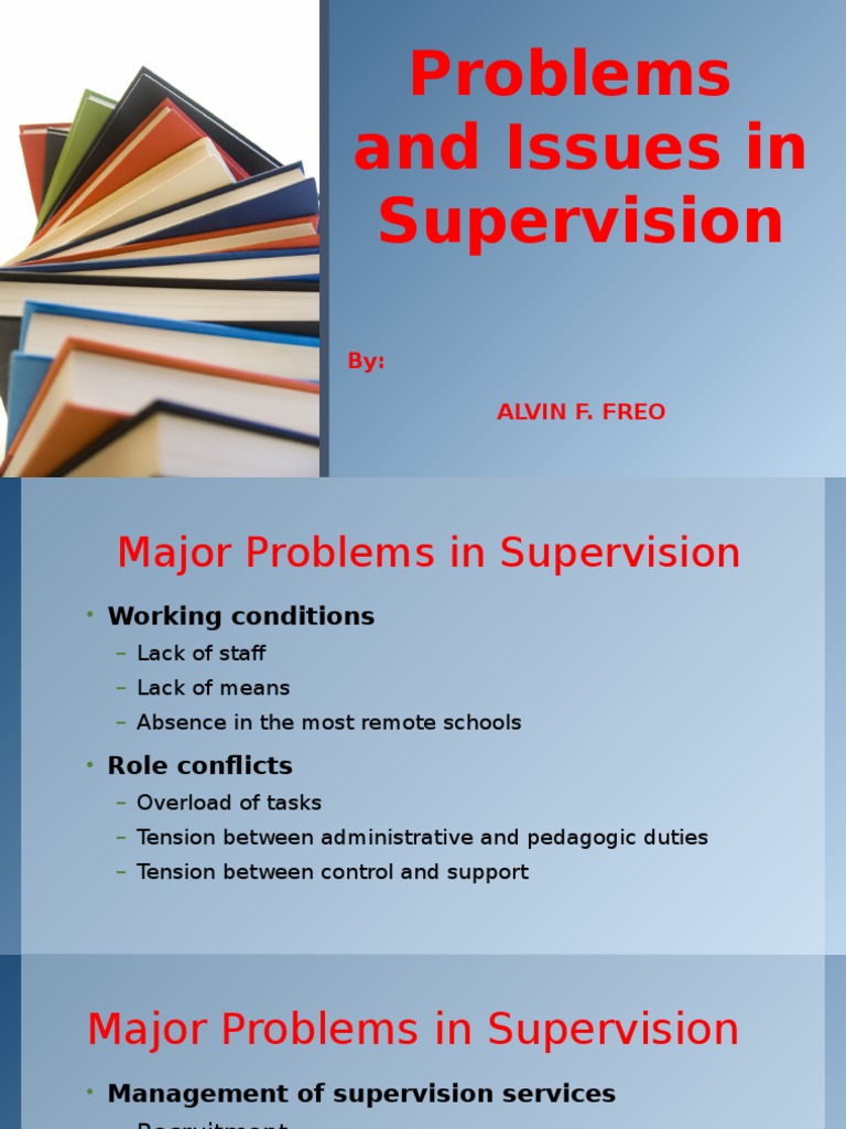 Challenges in Educational Supervision | PDF | Classroom Management ...