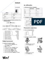 Ficha Revisões Inglês 5º Ano