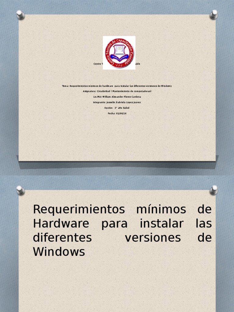 Requisitos Minimos De Hardware Para Instalar Windows 8
