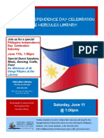 Philippine Independence Day 2016 On June 11, 2016 at Hercules Library