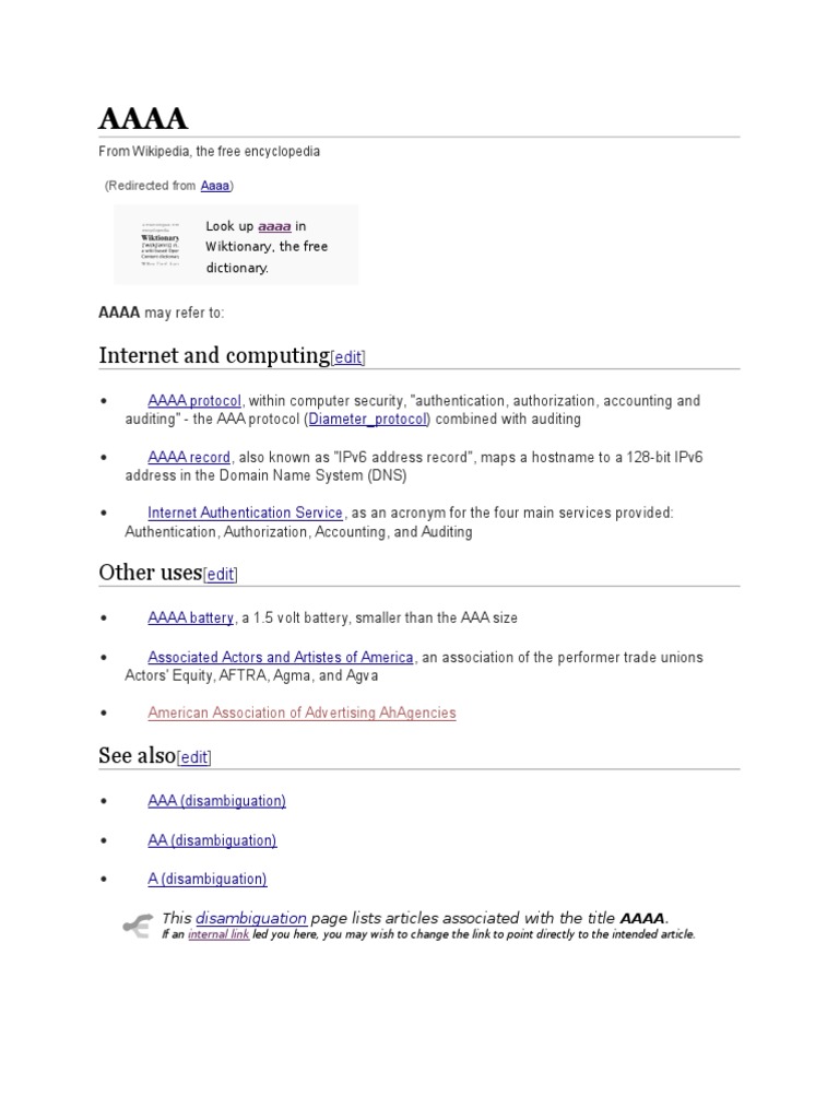 Understanding AAAA: Protocols and Uses | PDF