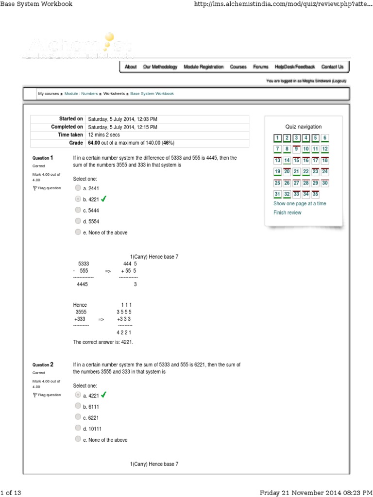 Understanding Number Systems Through Worked Examples | PDF | Integer ...