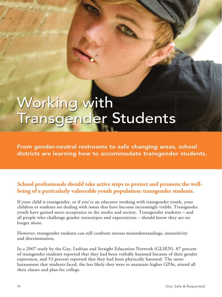 Supporting Transgender Students in Schools | PDF | Transgender ...