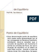 Apresentacao Aula 9 - Ponto de Equilibrio