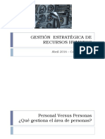 Presentación Gestión Estratégica Personas PDF