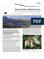 April 2010 Newsletter Marin Chapter, California Native Plant Society