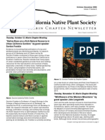October-December 2009 Newsletter Marin Chapter, California Native Plant Society