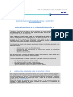 Clasificador Nacional de Actividades Económicas - CLANAE 2010 Notas Metodológicas