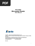Download Microplate Reader RT 2100C MANUAL by Hugo Caceros SN314650875 doc pdf
